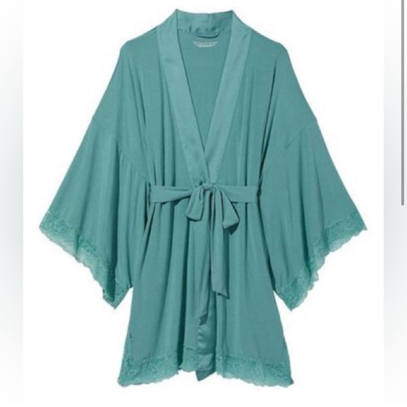 Victoria's Secret | Intimates & Sleepwear | Victorias Secret Lace Robe ...